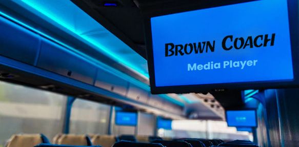 Brown Coach media player